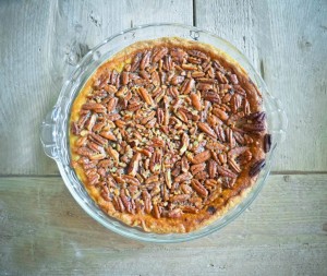 Thanksgiving Treats Recipe: (Mostly) Homemade Chocolate Bourbon Pecan Pie
