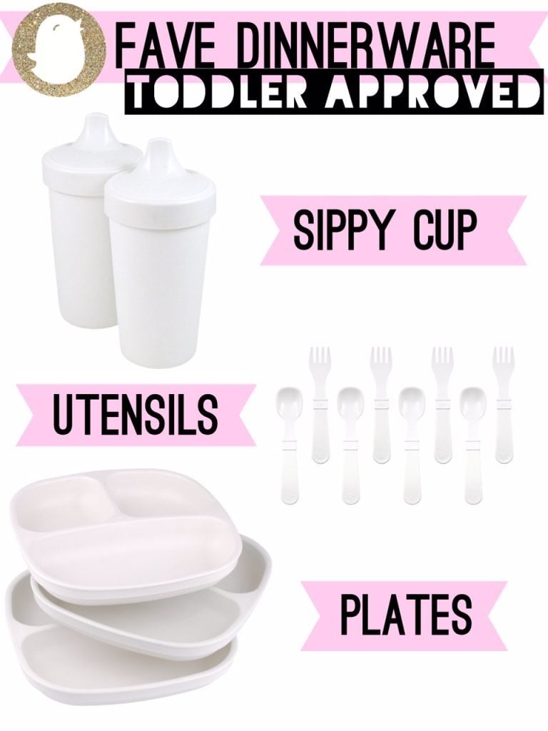 Toddler approved, Favorite dinnerware, Replay, Sippy cups, Utensils, Divided plates, All white, Modern kitchen
