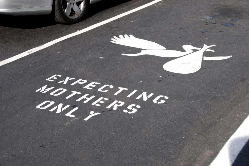 Expecting mothers only parking