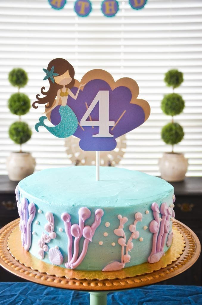 Mermaid Princess Party, Preschooler birthday party, Mermaid party, LittleBannerShop