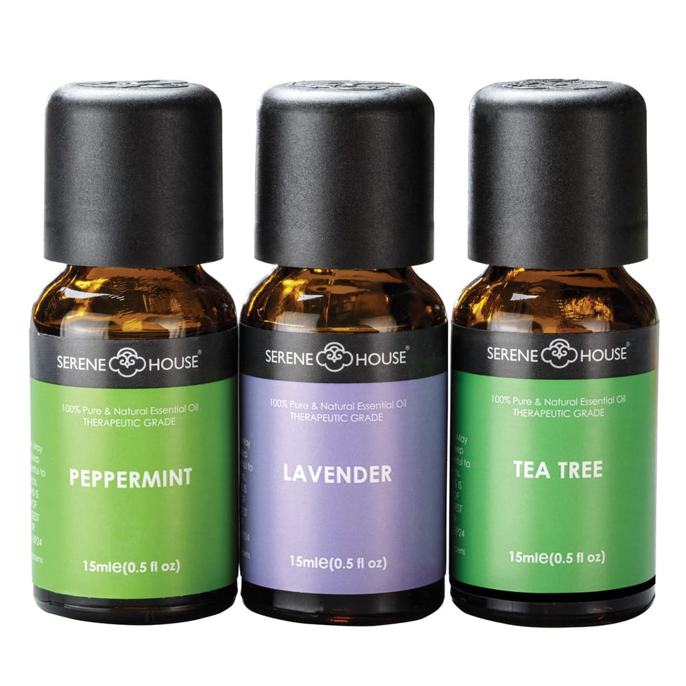 Pure & Natural 3-Pack Essential Oils SERENE HOUSE