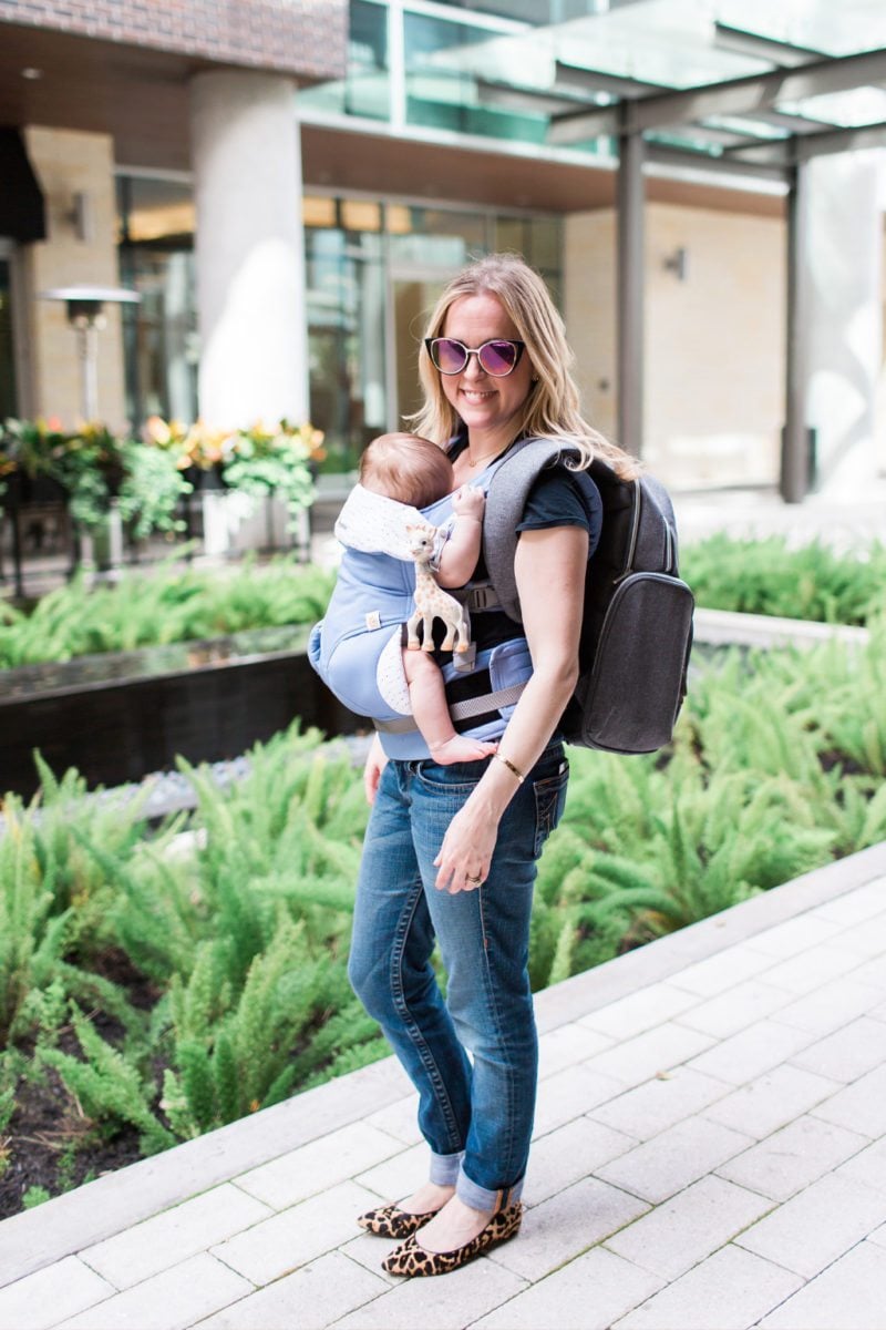 taking care of baby, helping mom out, successful day with baby, baby carrier, babywearing