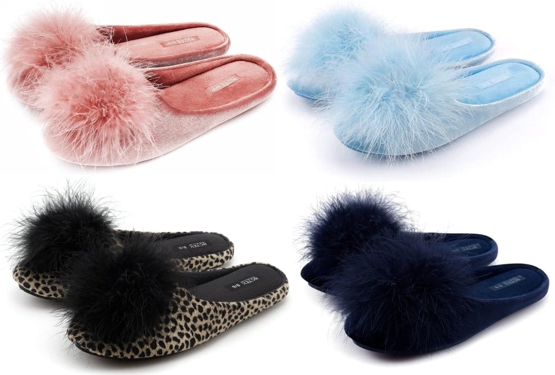 collage of women's slippers