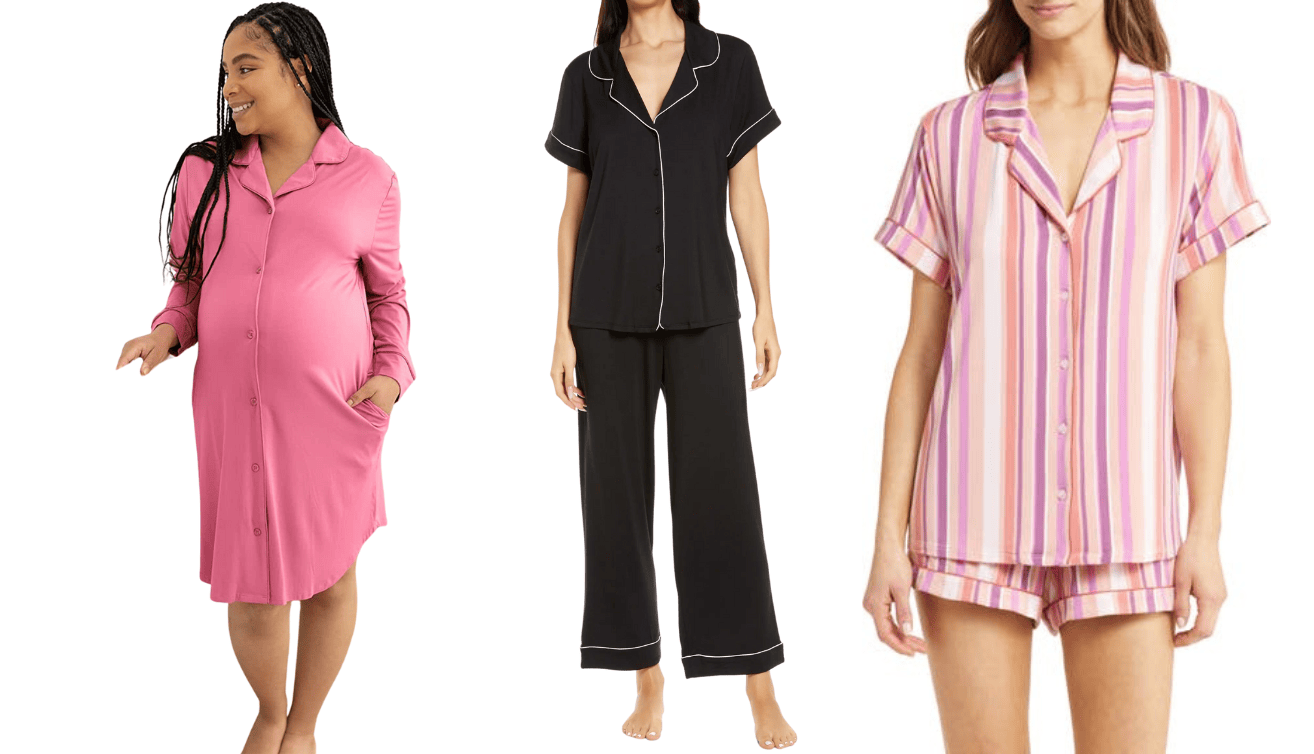 Women's button down pajamas 