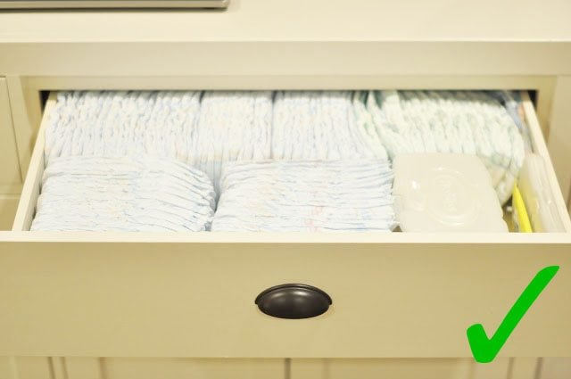 THIS: Drawer with diapers