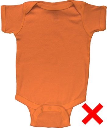 NOT THAT: Over the head onesies