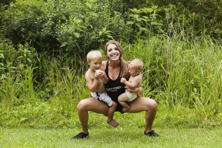 new mom, find time to exercise, postpartum weight loss, postpartum exercise, beyond fit mom, kate horney, baby chick, tips