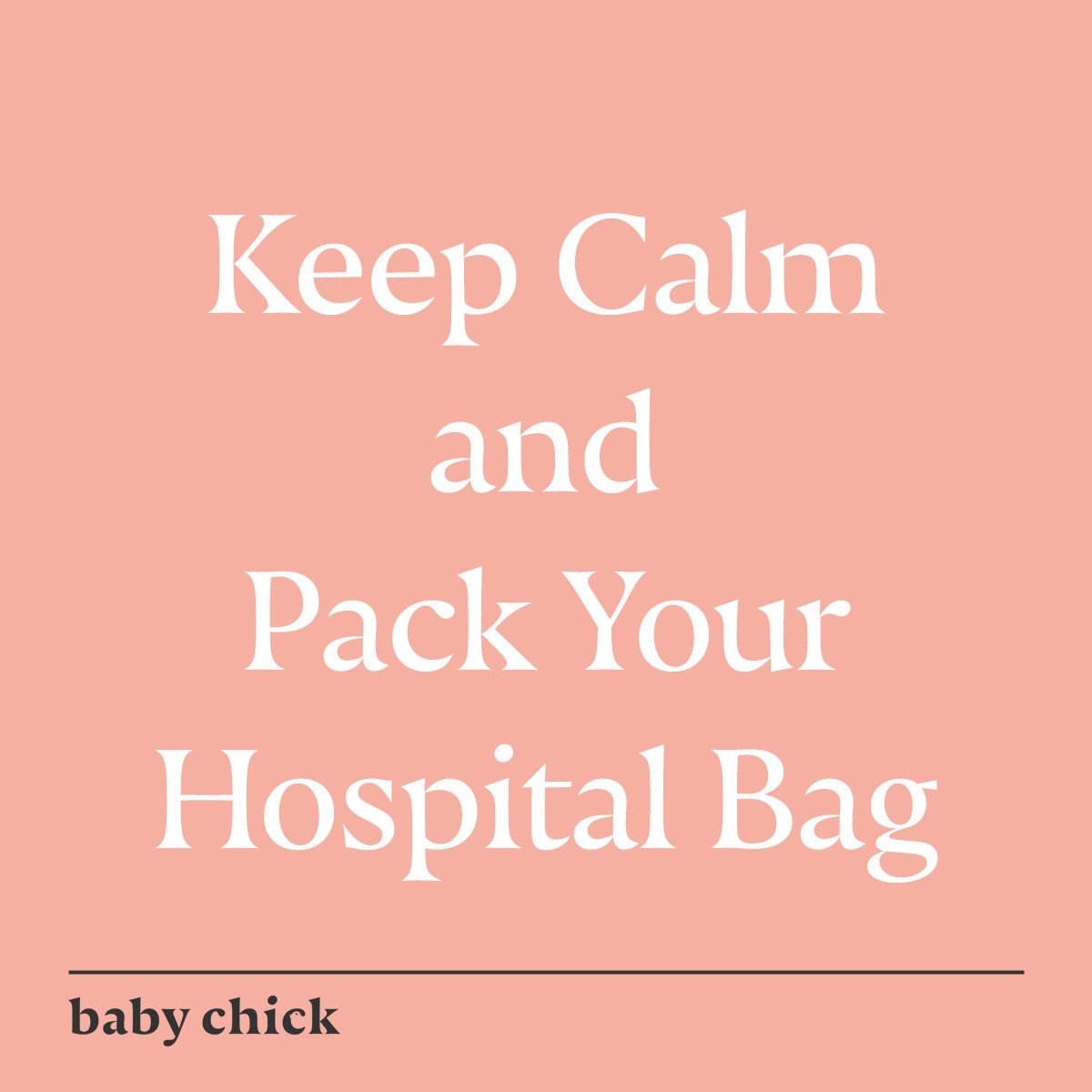 The ULTIMATE Hospital Bag Checklist Keep Calm