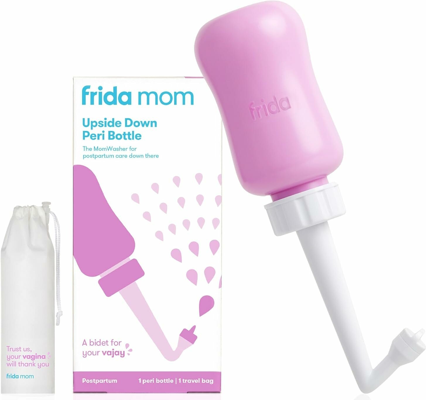 Frida Mom Upside Down Peri Bottle for Postpartum Care The Original Fridababy MomWasher for Perineal Recovery and Cleansing After Birth