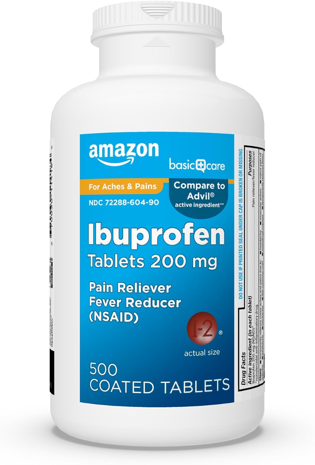 Amazon Basic Care Ibuprofen Tablets 200 mg