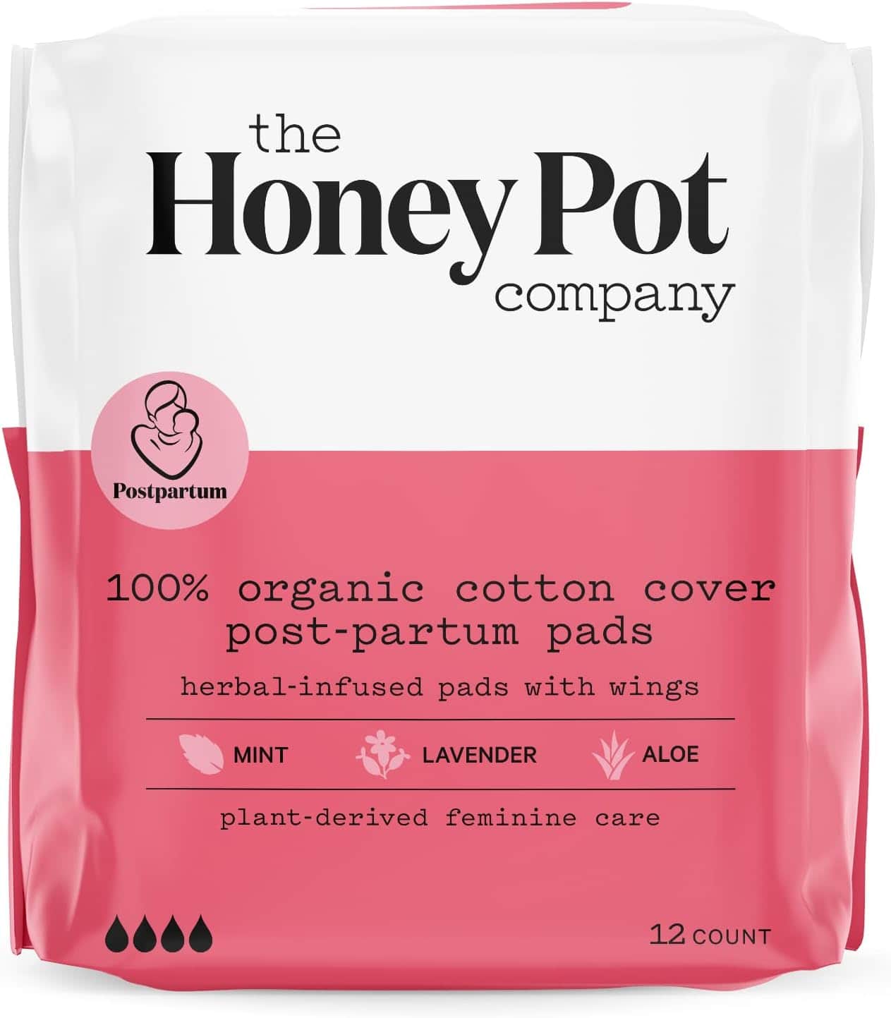 The Honey Pot Company - Herbal Postpartum Pads with Wings