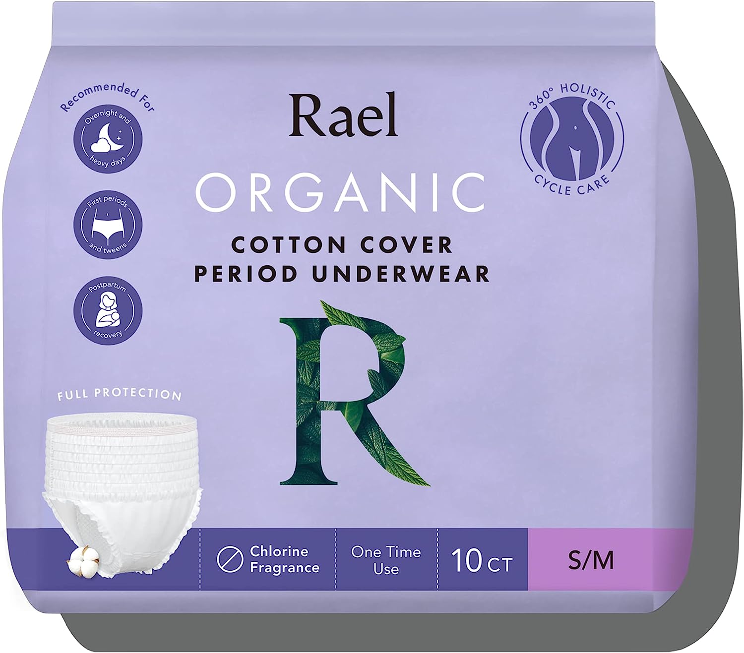 Real organic cotton cover period underwear