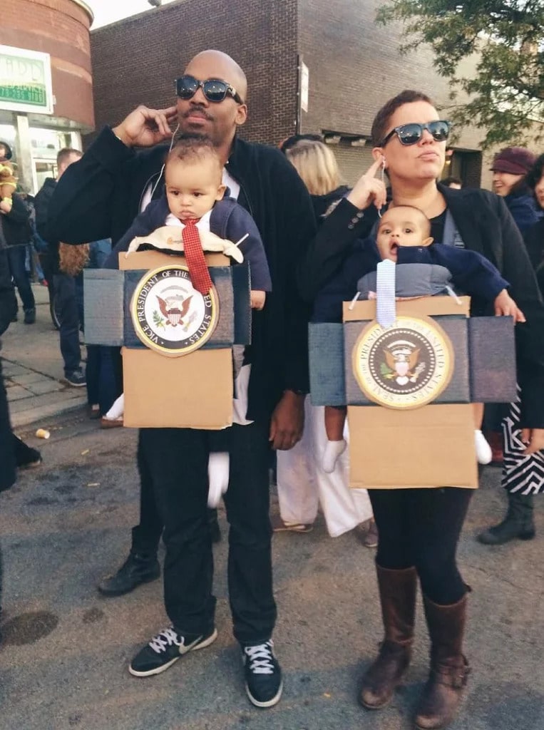 The President and Secret Service costume