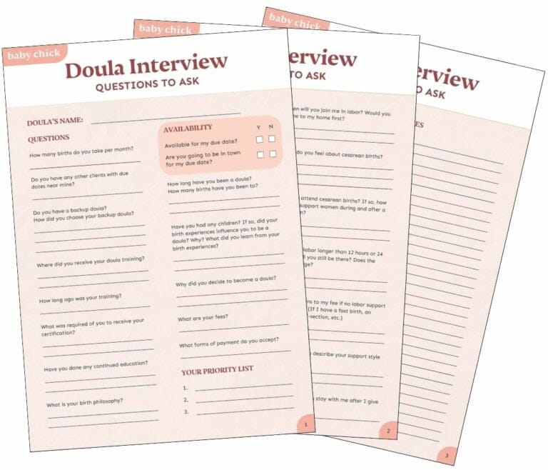 doula interview questions pdf