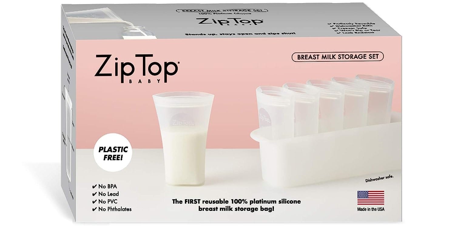 Zip Top Breast Milk Storage Set