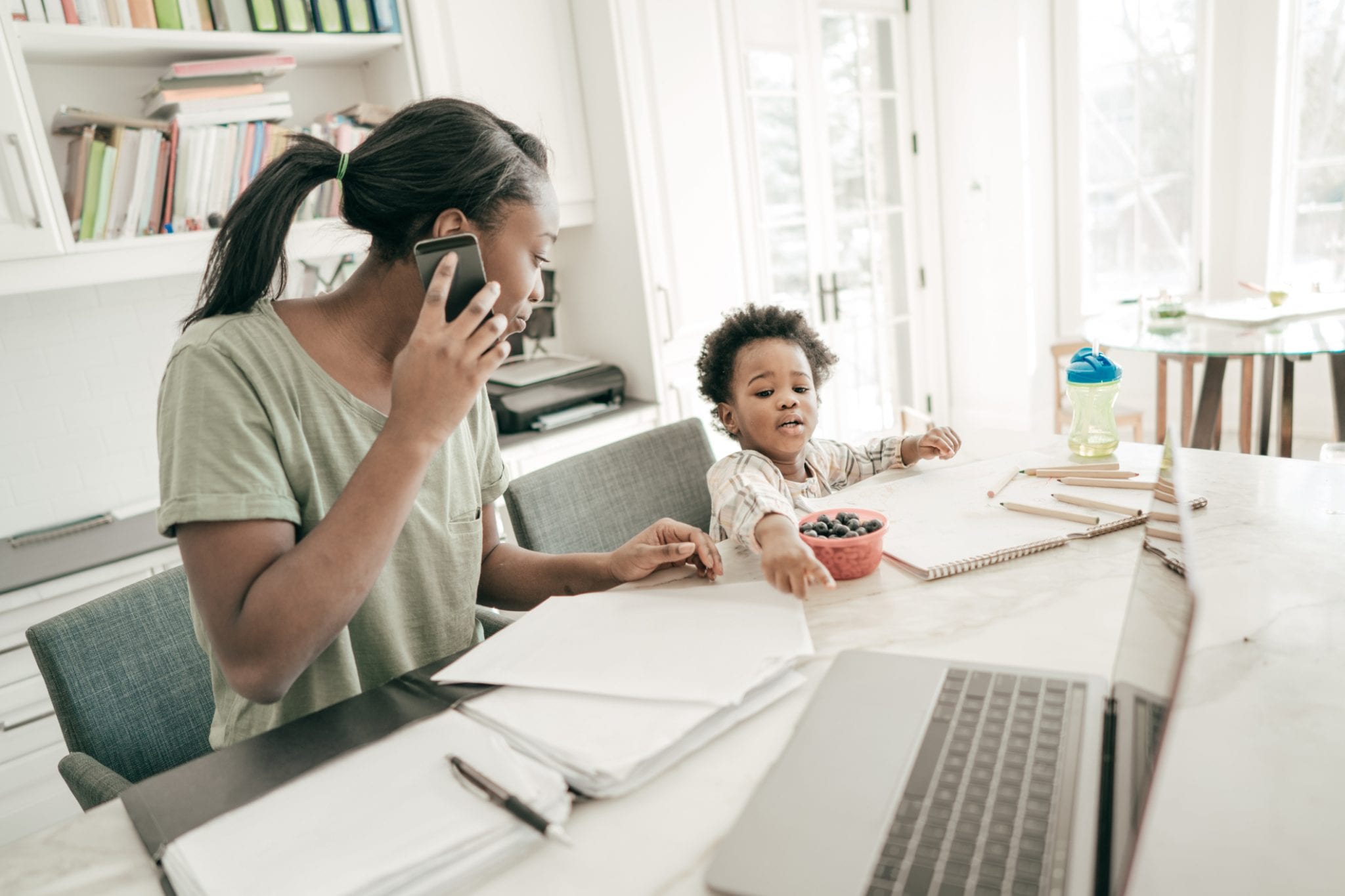 Maintaining a routine schedule is key to making working from home with a baby work.