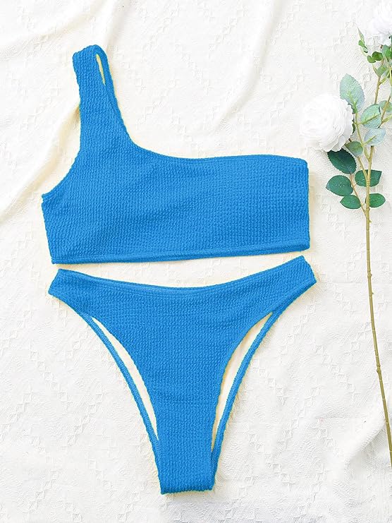 One-Shoulder Two-Piece Swimsuit