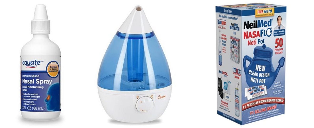 Nasal Spray, Humidifier, Neti Pot to help with Cold and Flu during Pregnancy