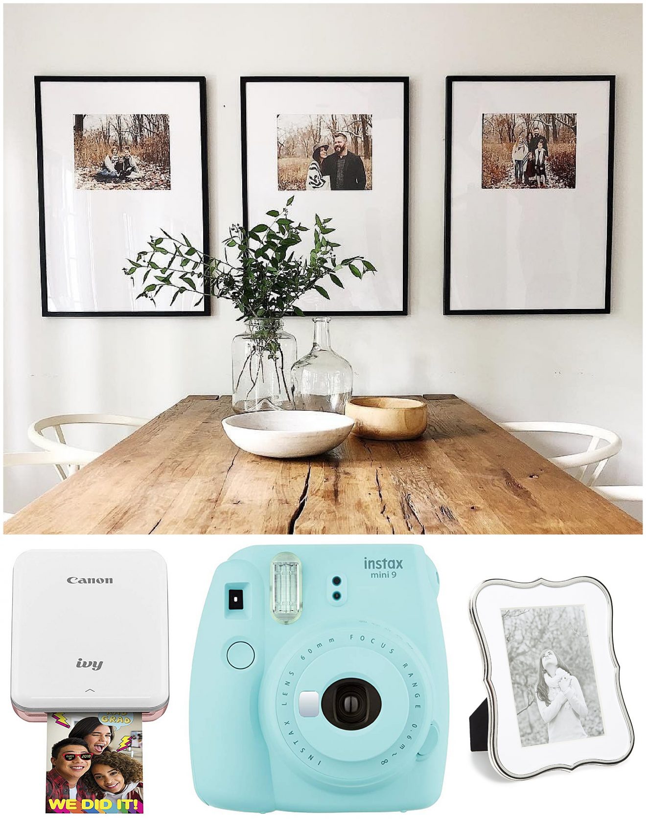 Gift ideas for the mom who loves pictures or loves to take pictures.