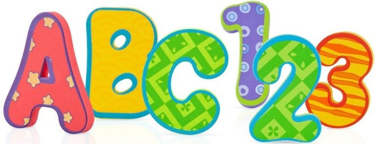 Foam Letters and Numbers