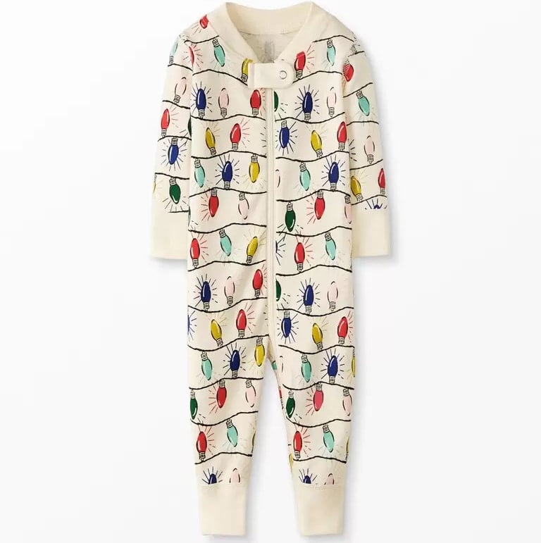 Holiday Print Baby Zip Sleeper from Hanna Andersson