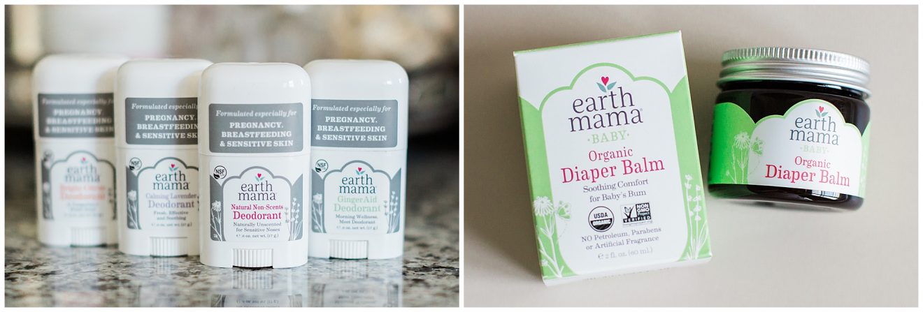 Earth Mama Organics deodorant and diaper balm