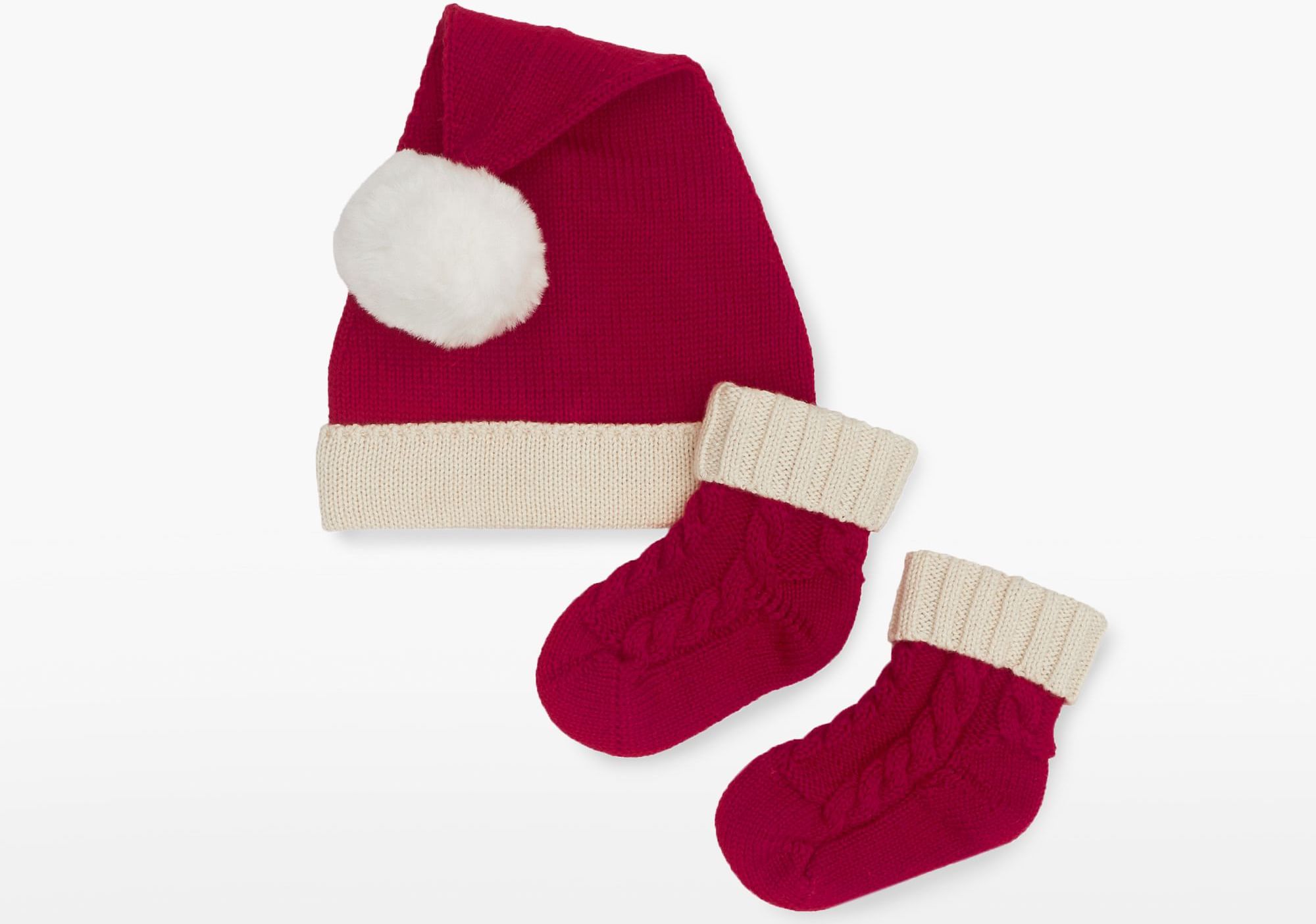 Santa Hat and Bootie Set from Pottery Barn Kids