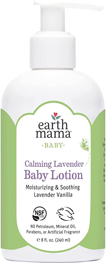 Earth Mama Calming Lavender Baby Lotion with Organic Calendula