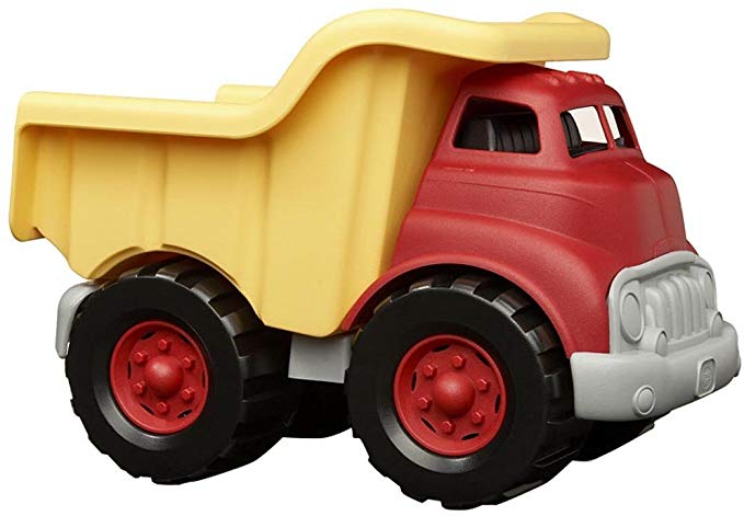 Green Toys Dump Truck in Yellow and Red