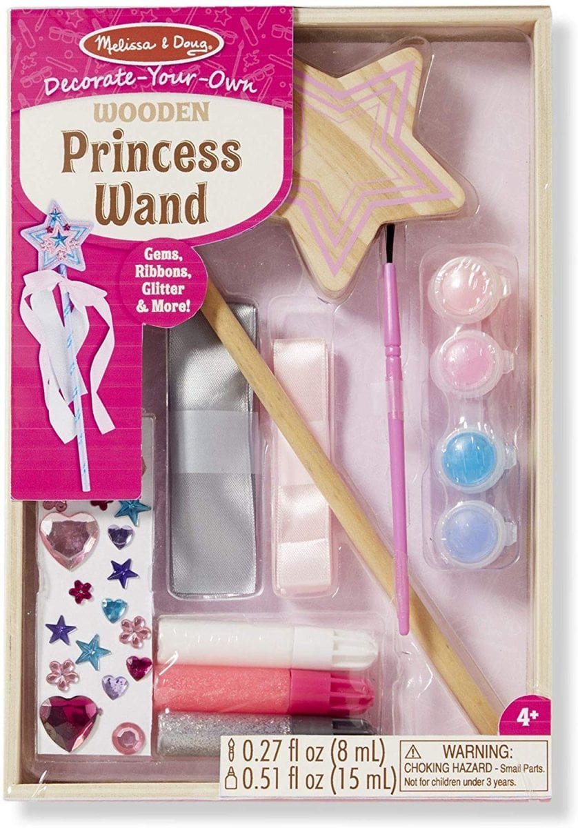 Melissa & Doug Decorate-Your-Own Wooden Princess Wand