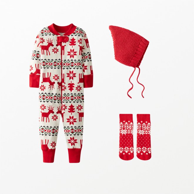 Babys First Christmas 2019 Melissa with Tree Red Convertible 6-24 Months Baby Clothes & Onesie 