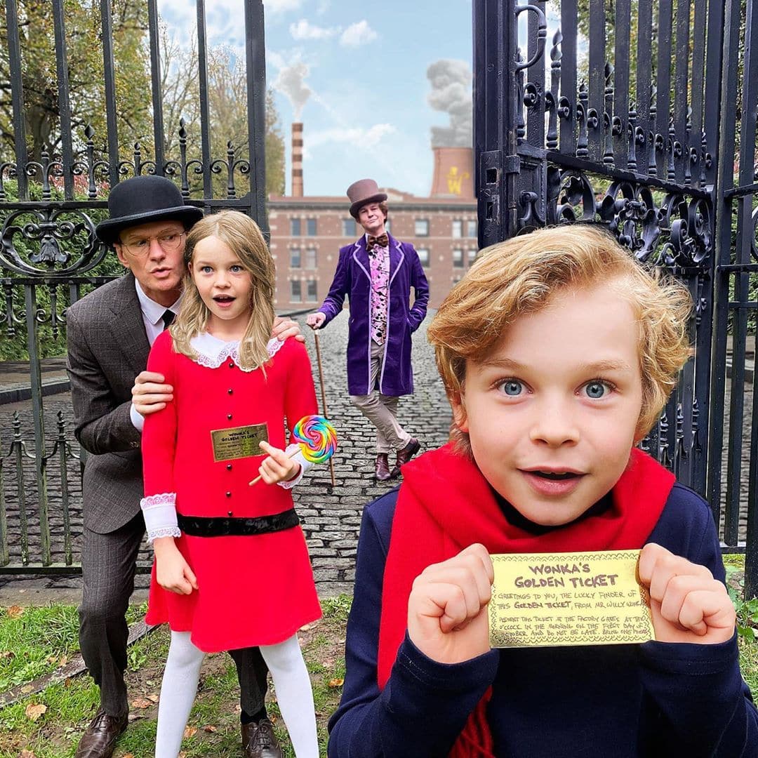willy wonka family costume
