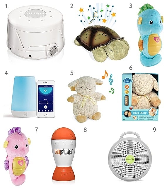 White noise machines for babies - collage