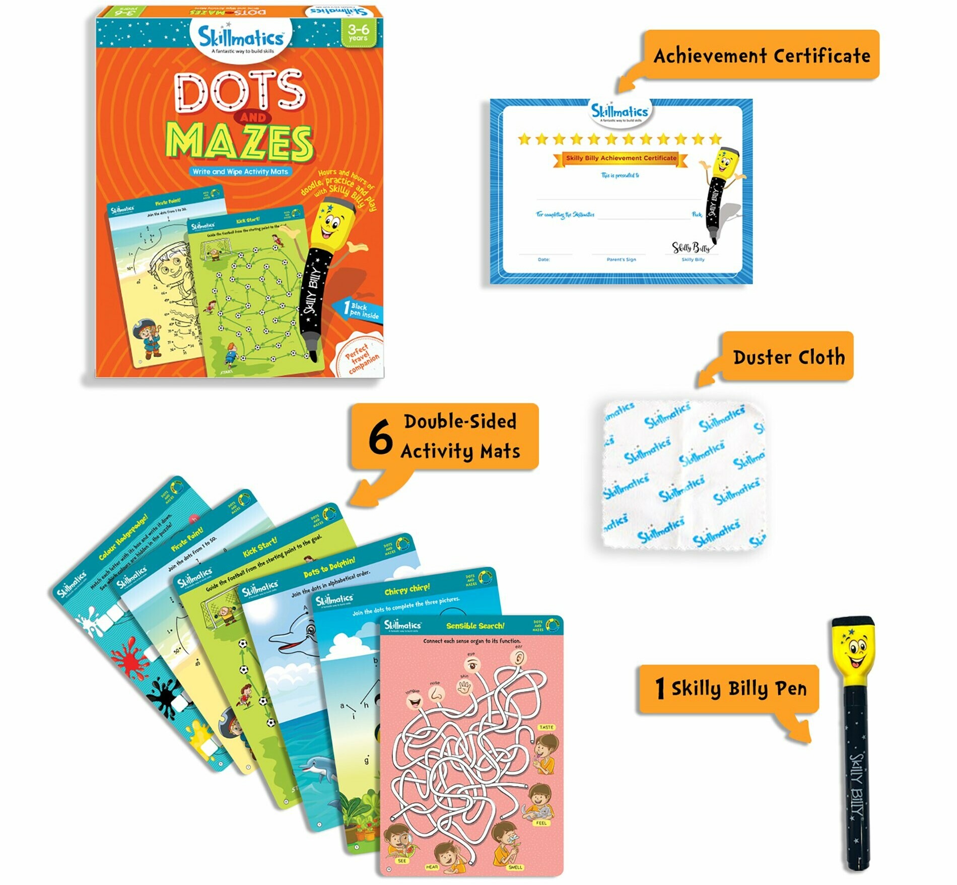 dots and mazes dry erase game