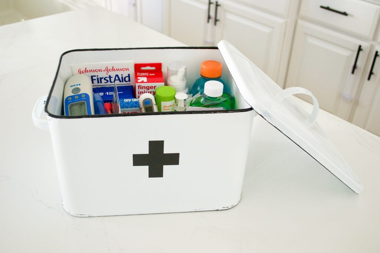 First Aid Kit for Toddlers packed with essential items.
