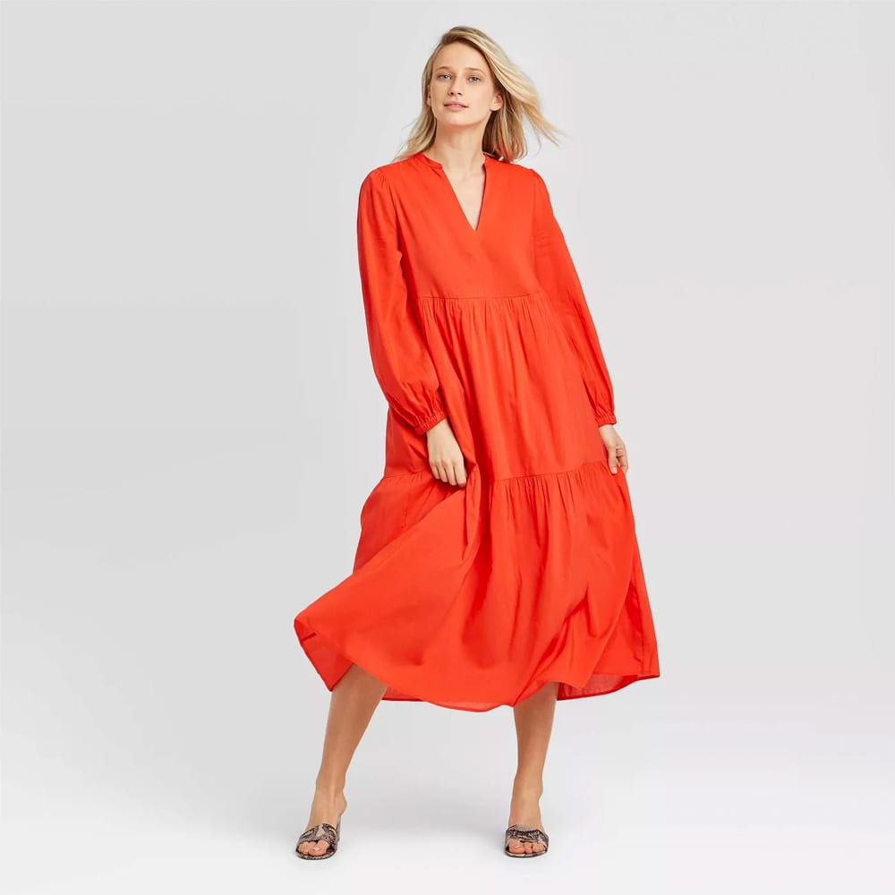 Women's Long Sleeve Tiered Flowy Dress - Who What Wear™