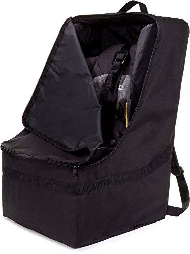Black car seat travel bag