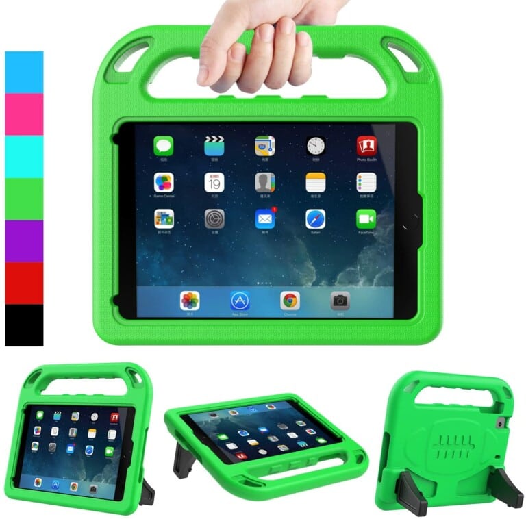 Green iPad holder and stand