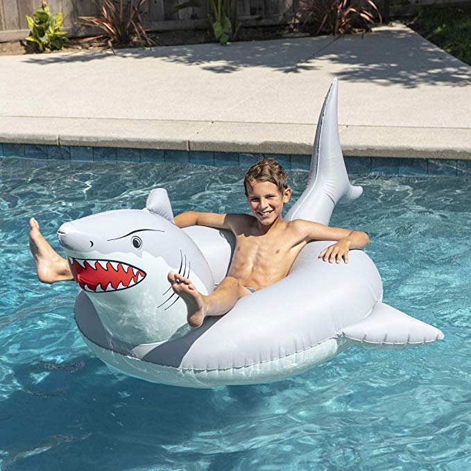 GoFloats 'Great White Bite' Shark Party Tube Inflatable Raft