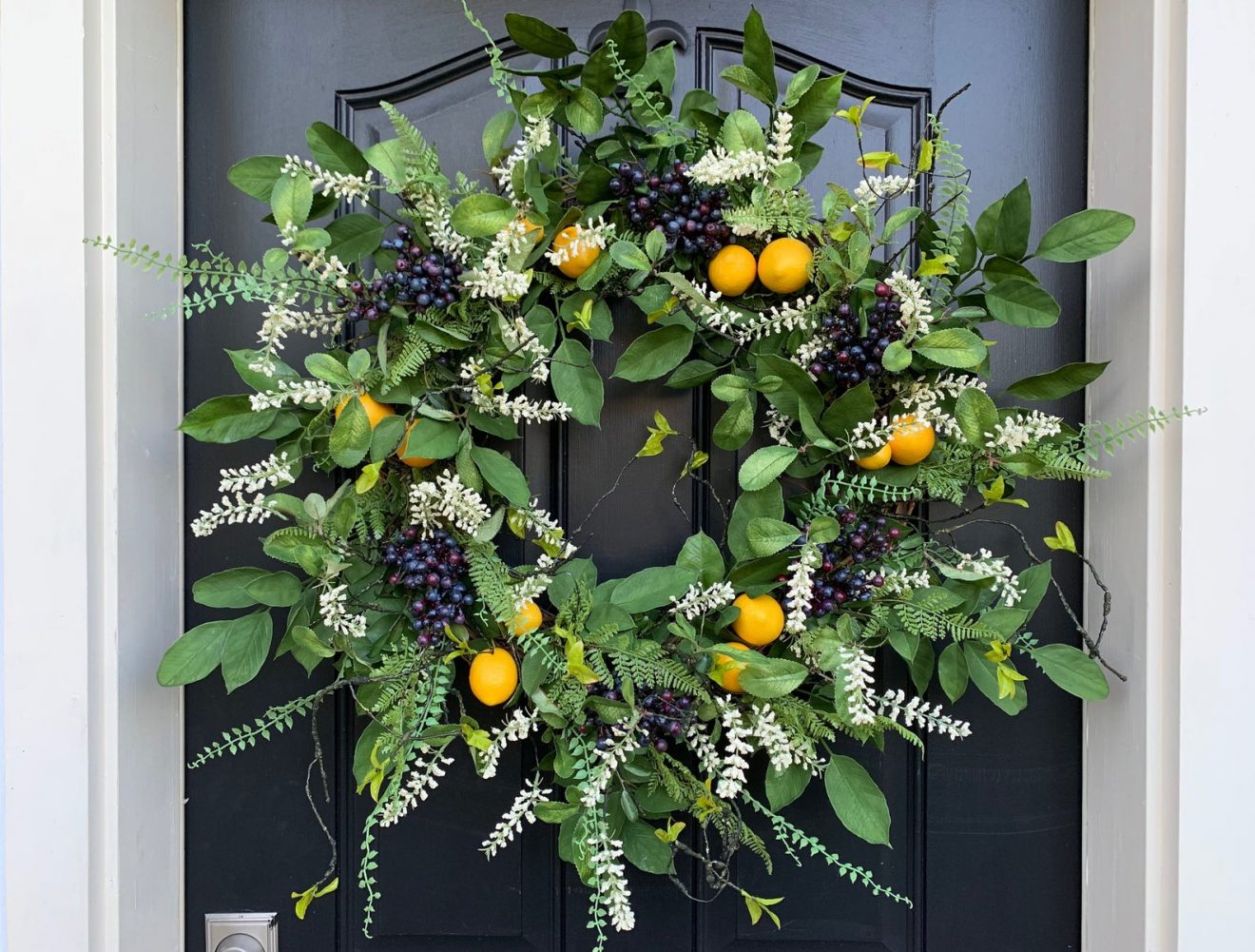 Lemons and Blueberry Wreath