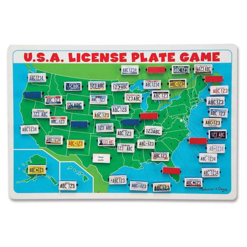 Melissa & Doug Flip to Win Travel License Plate Game
