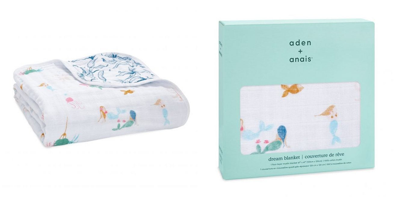 salty kisses classic muslin dream blanket from aden + anais