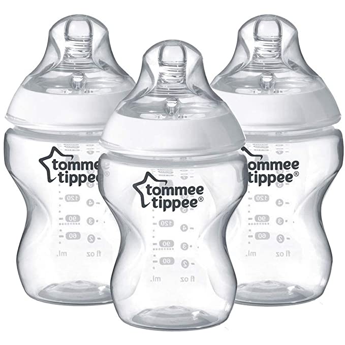 Tommee Tippee Closer to Nature Baby Bottle, Flow, 9 Ounce, 3 Count