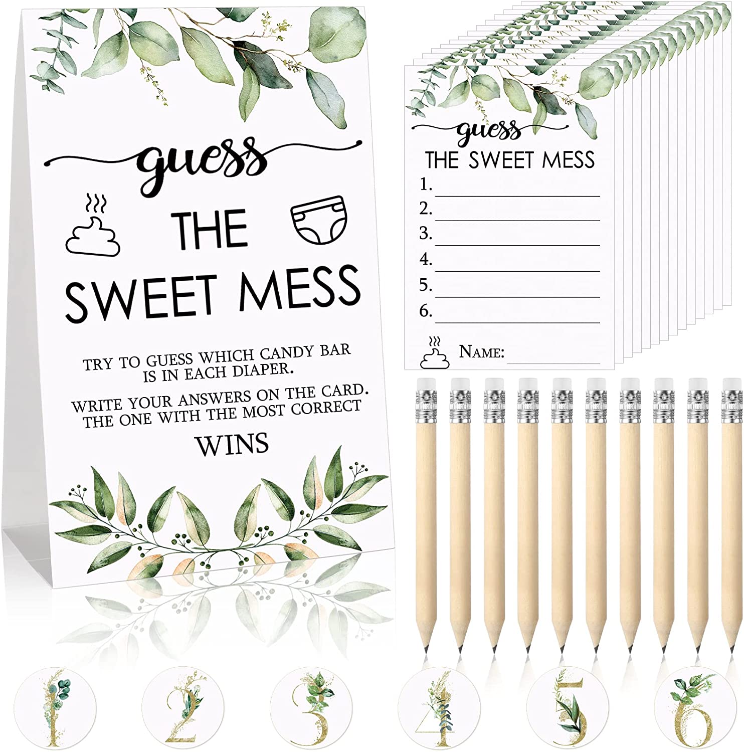 Guess The Sweet Mess Baby Shower Game