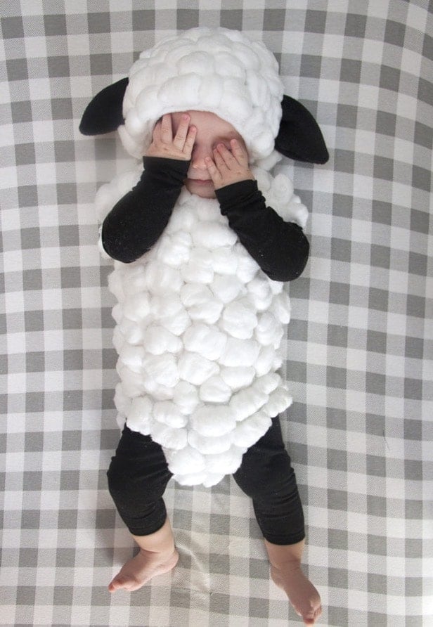 Little lamb baby costume