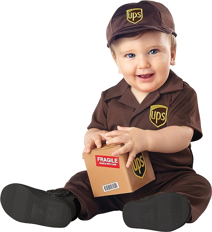 UPS driver baby costume