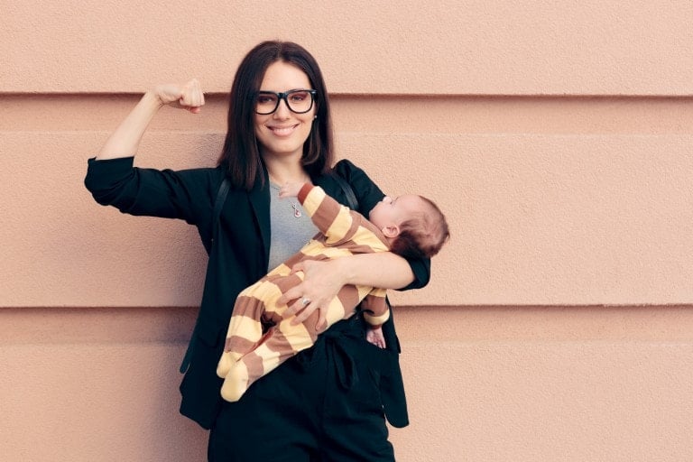 Female role model being a strong mom and an entrepreneur