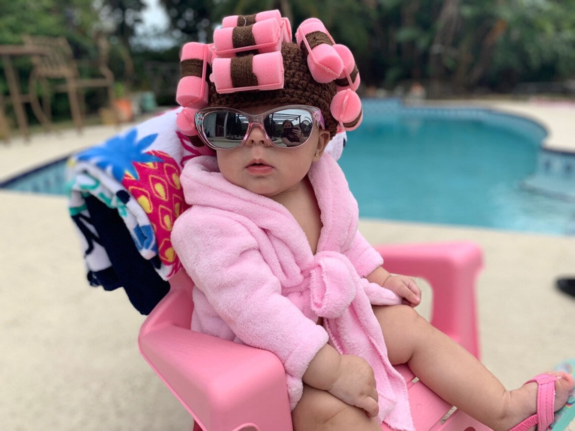 Baby hair curlers costume
