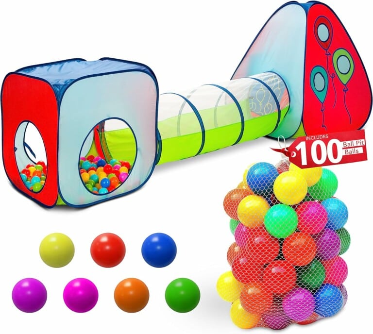 Tunnel and Ball Pit Play Tent