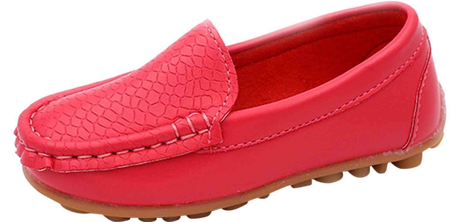 Red boat shoes 